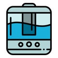 Home humidifier icon, outline style