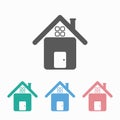 Home icon, house, hearth, accommodation, room, rest, hostel, apartment