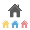 Home icon, house, hearth, accommodation, room, rest, hostel, apartment