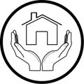 Home icon Royalty Free Stock Photo