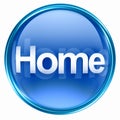 Home icon blue Royalty Free Stock Photo