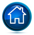 Home icon elegant blue round button illustration Royalty Free Stock Photo