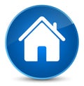 Home icon elegant blue round button Royalty Free Stock Photo