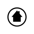 Home icon flat design Royalty Free Stock Photo