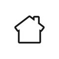 Home icon. House symbol. Simple vector illustration EPS 10 Royalty Free Stock Photo