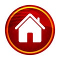 Home icon creative red round button illustration design Royalty Free Stock Photo