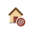 Property Email Flat Colored Icon