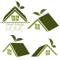 Home Icon Set Royalty Free Stock Photo