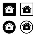 Home icon set. Suitable for use as icons for websites, applications, etc