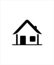 Home icon,vector best flat home design icon,best illustration home design icon,best black home icon. Royalty Free Stock Photo