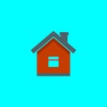 home icon vector, vector real estate house, vector symbol EPS10 Royalty Free Stock Photo