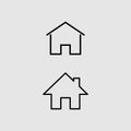 Home icon vector sign Royalty Free Stock Photo