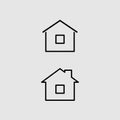 Home icon vector Royalty Free Stock Photo