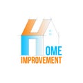 Home improvement logo Royalty Free Stock Photo