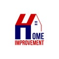 Home improvement logo template. Royalty Free Stock Photo