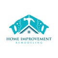 Home improvement logo Royalty Free Stock Photo