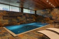 Home indoor pool Royalty Free Stock Photo