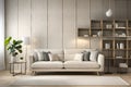 home inerior with white sofa Royalty Free Stock Photo