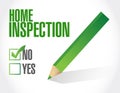 home inspection check list illustration Royalty Free Stock Photo