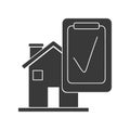 Home Inspection Icon Vector Royalty Free Stock Photo