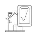 Home Inspection Icon Vector Royalty Free Stock Photo