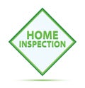 Home Inspection modern abstract green diamond button Royalty Free Stock Photo