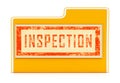 Home Inspection Report Folder Shows Property Condition Audit - 3d Illustration Royalty Free Stock Photo