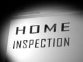 Home Inspection Report Website Shows Property Condition Audit - 3d Illustration Royalty Free Stock Photo