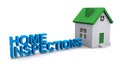 Home inspections on white Royalty Free Stock Photo