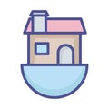 Home insurance Isolated Vector icon which can easily modify or edit Royalty Free Stock Photo