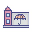 Home insurance Isolated Vector icon which can easily modify or edit Royalty Free Stock Photo
