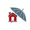 Home insurance logo icon vector