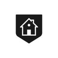 Home, insurance, property, shield icon - Vector. Insurance concept vector illustration.