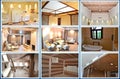 Home interior.Collage Royalty Free Stock Photo