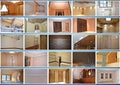 Home interior.Collage. Royalty Free Stock Photo