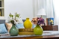 Home interior decor, bouquet in vase