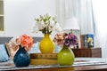 Home interior decor, bouquet in vase