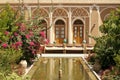 Home interior garden in yazd iran Royalty Free Stock Photo