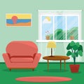 Home interior. Interior design of a living room