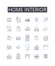 Home interior line icons collection. Hops, Ale, Beer, Malt, Yeast, Bitter, Taproom vector and linear illustration. Craft