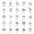 Home Interior Line Icons Pack