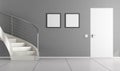 Home interior with staircase Royalty Free Stock Photo