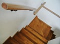 Internal wooden staircase Royalty Free Stock Photo