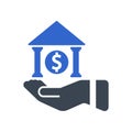 Home investment icon Royalty Free Stock Photo