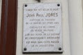 Home of John Paul Jones, Father of the American Navy who said 'I have not yet begun to fight' - home, Paris, France - shot August,