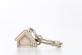 Home key on tabel. Concept for real estate busines