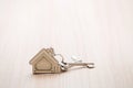 Home key on tabel. Concept for real estate busines Royalty Free Stock Photo