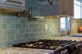 Home Kitchen Remodel worm& x27;s view installed in a new kitchen Royalty Free Stock Photo