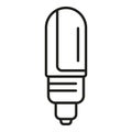 Home lamp icon outline vector. Led bulb Royalty Free Stock Photo