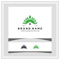 home leaf logo design concept vector Royalty Free Stock Photo